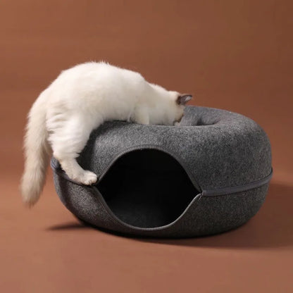 Donut Cat Bed Tunnel