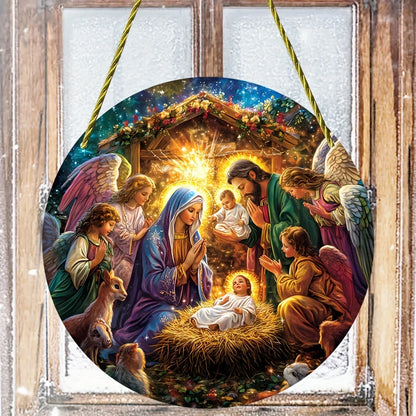 Christian Suncatcher Round Acrylic