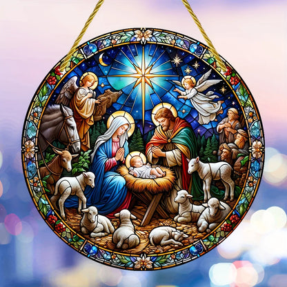 Christian Suncatcher Round Acrylic