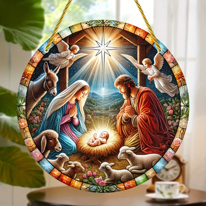 Christian Suncatcher Round Acrylic