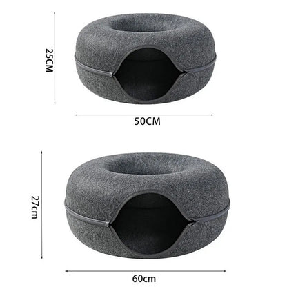 Donut Cat Bed Tunnel
