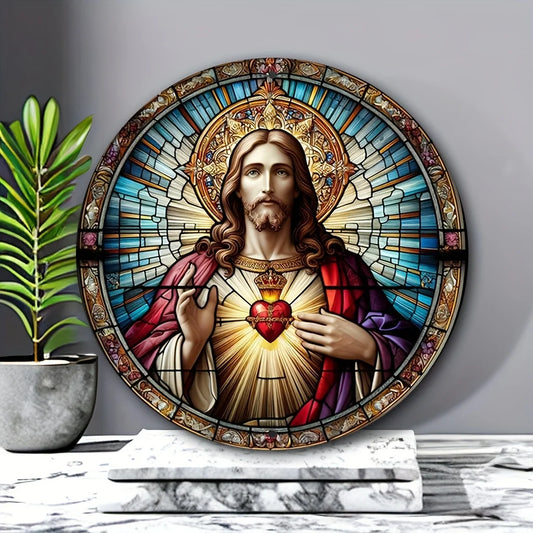 Christian Religion Theme Suncatcher Round Acrylic