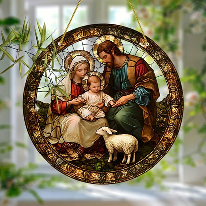 Christian Suncatcher Round Acrylic