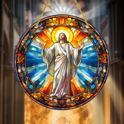 Christian Suncatcher Round Acrylic