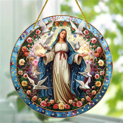 Christian Suncatcher Round Acrylic